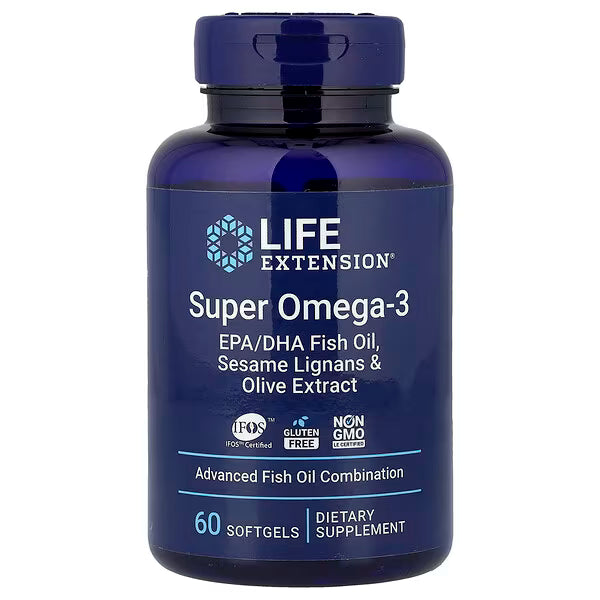 Life extension- Super omega 3 60 cápsulas