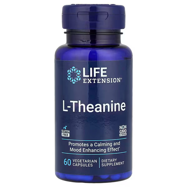 Life extension- L-Theanine 100mg 60 cápsulas
