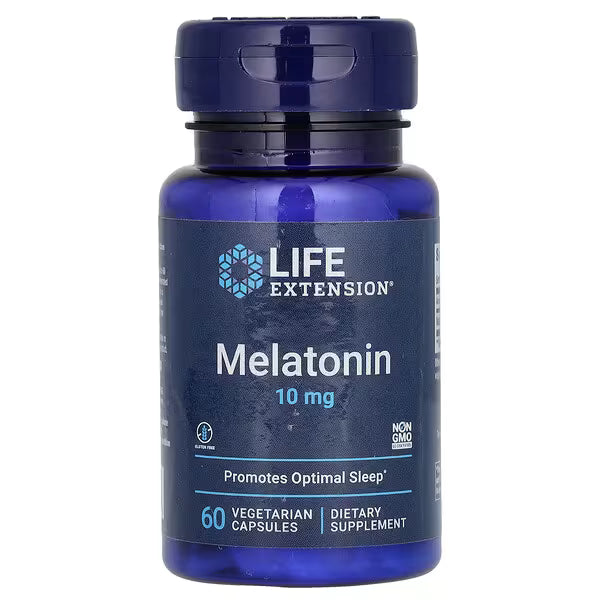 Life extension- Melatonina 10mg 60 cápsulas