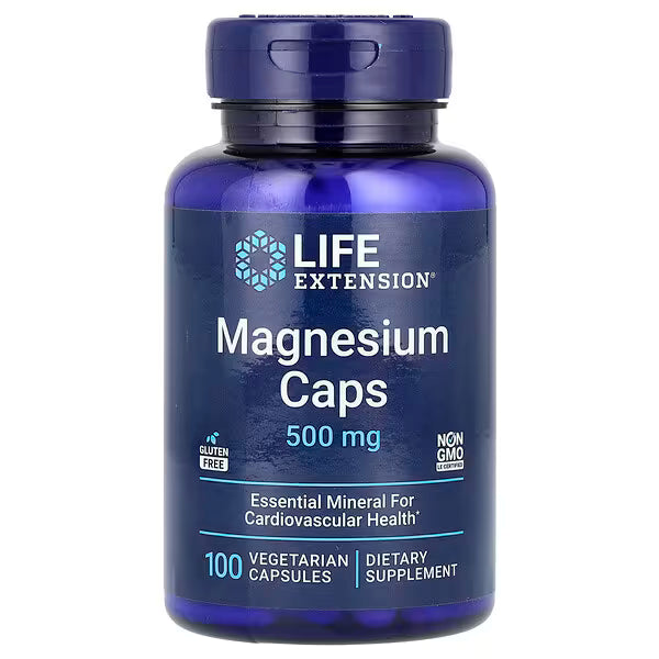 Life extension- Magnesio 500mg 100 cápsulas.
