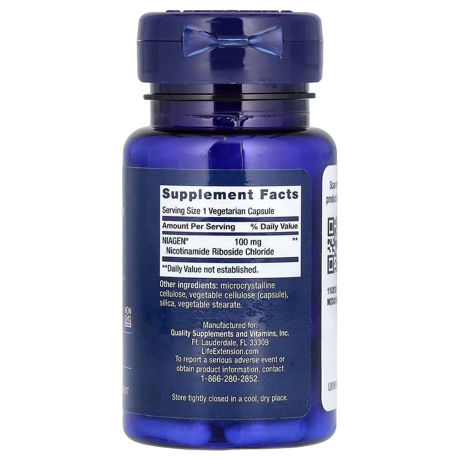 Life extension- NAD+ 100mg 30 cápsulas