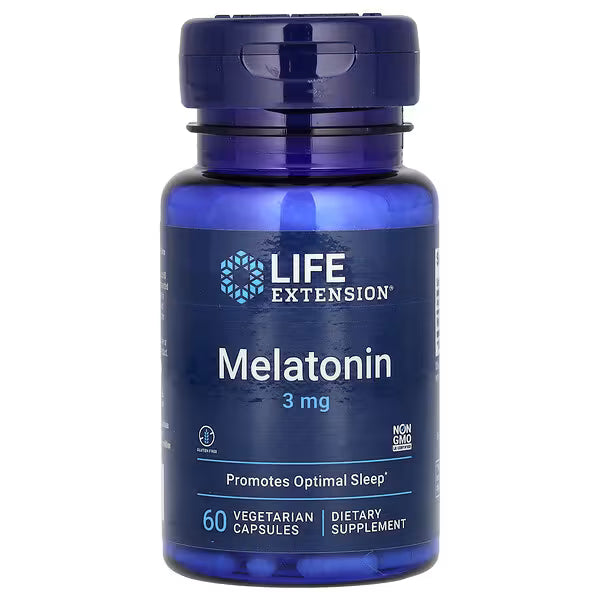 Life extension- Melatonina 3mg 60 cápsulas
