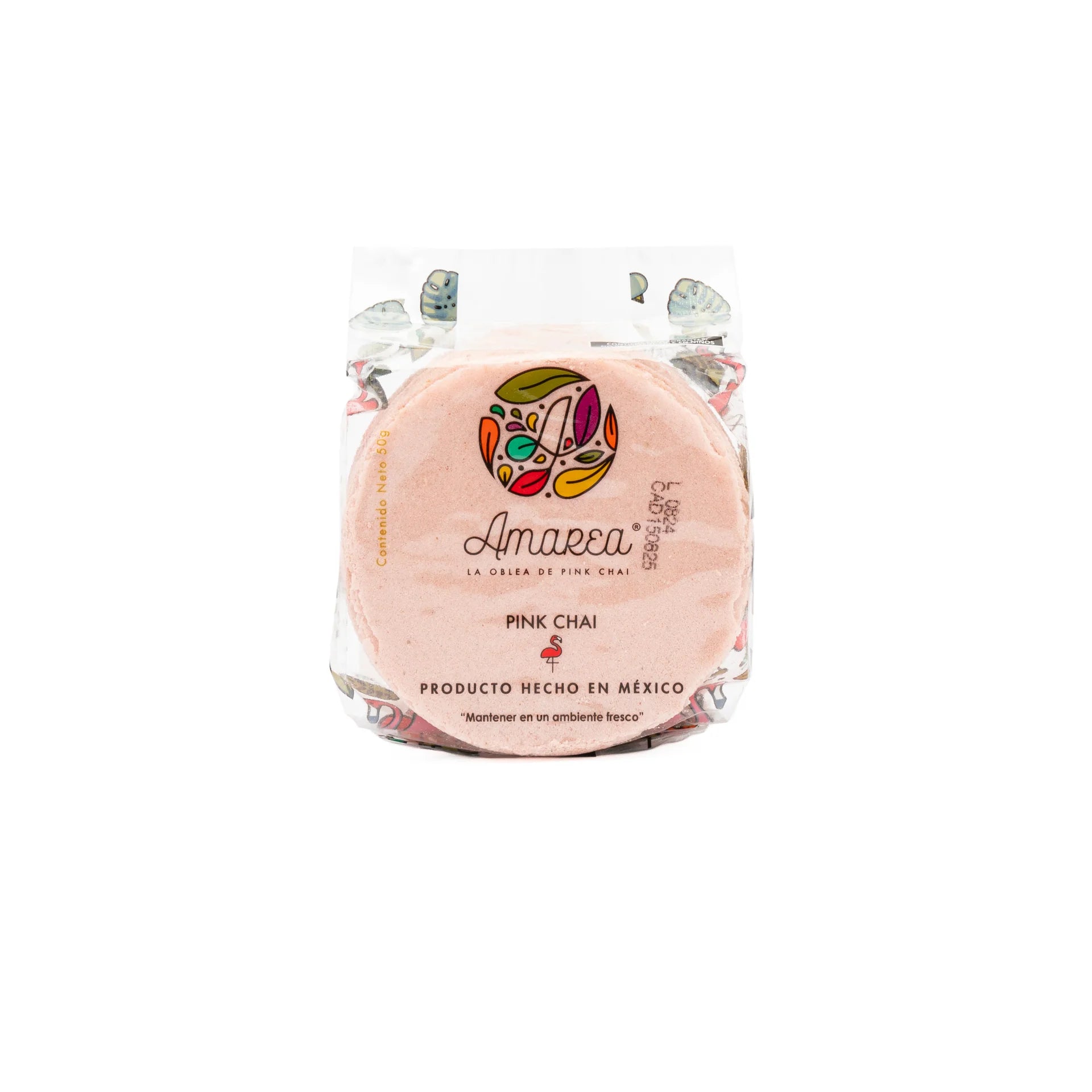 Amarea - Obleas de amaranto sabor pink chai