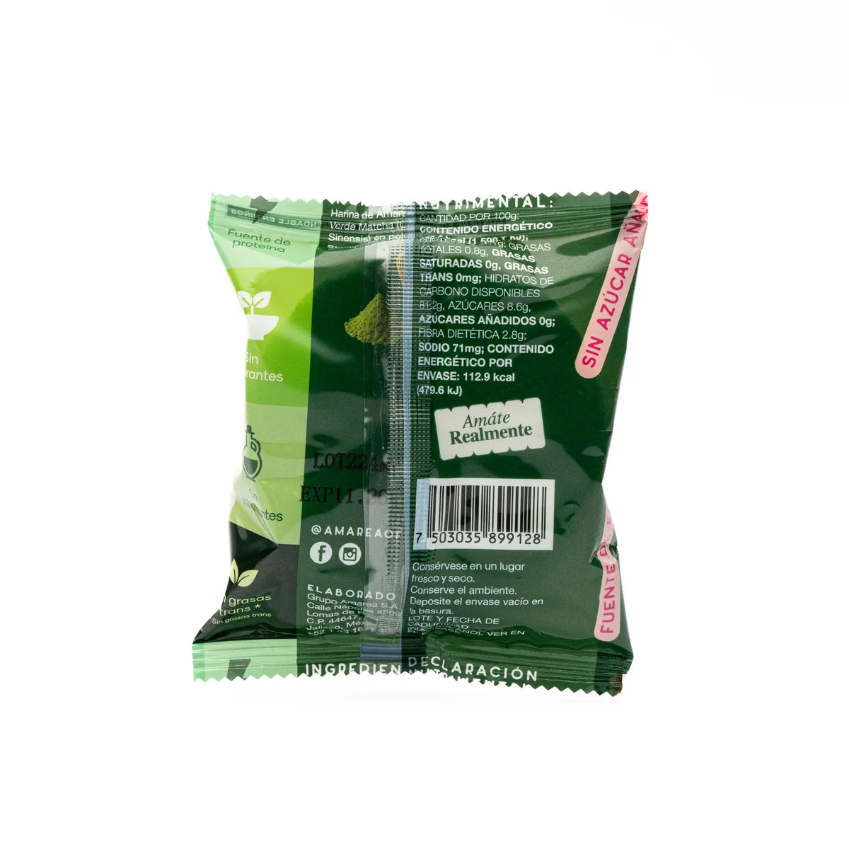 Amarea - Obleas de amaranto sabor matcha