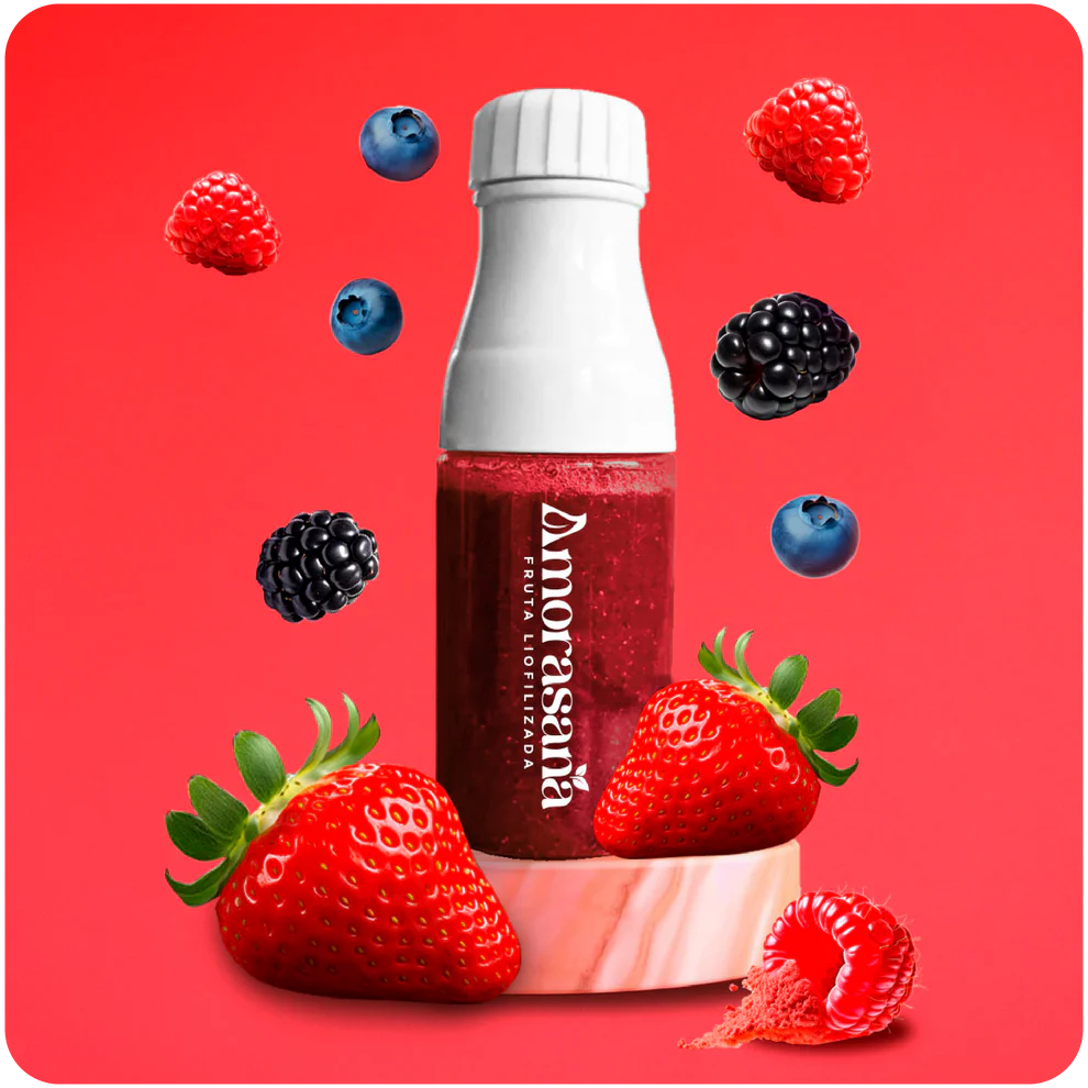 Amorasana- Jugo natural liofilizado (Berries Red)