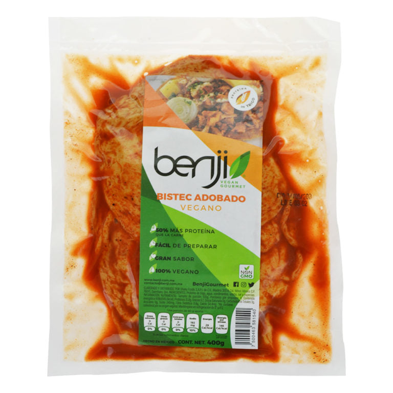 Benji- Bistec adobado vegano
