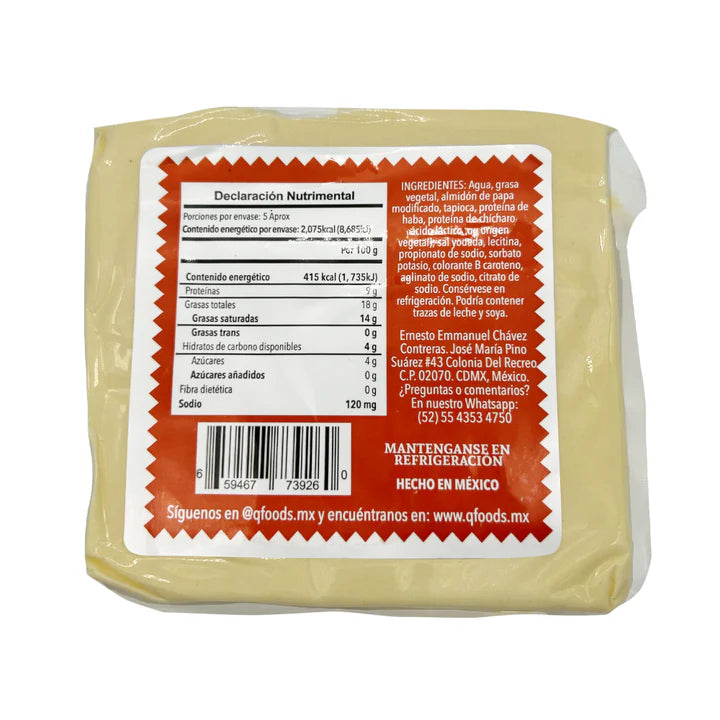 Q-Foods Queso chihuahua vegano