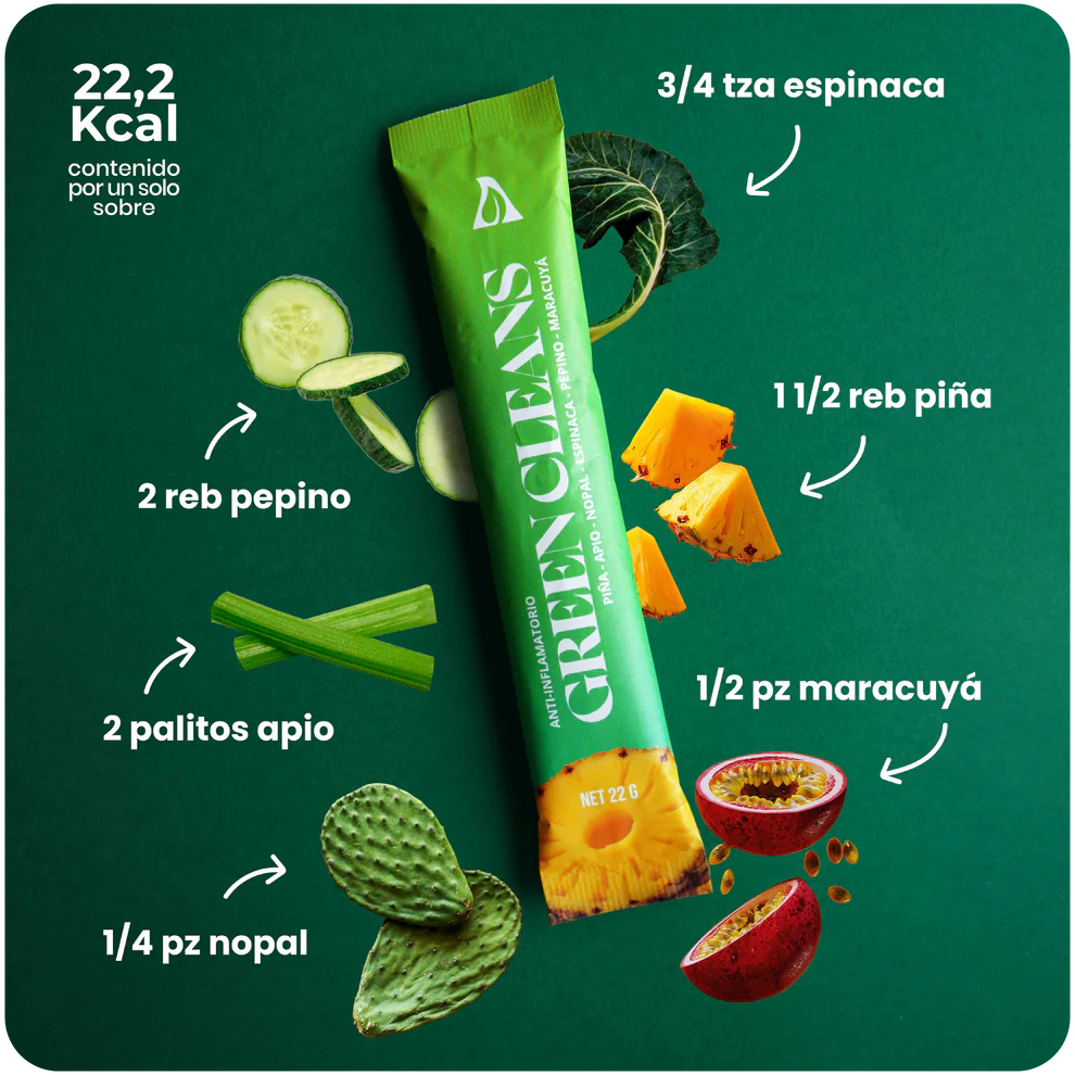Amorasana- Jugo natural liofilizado (Green Cleans)