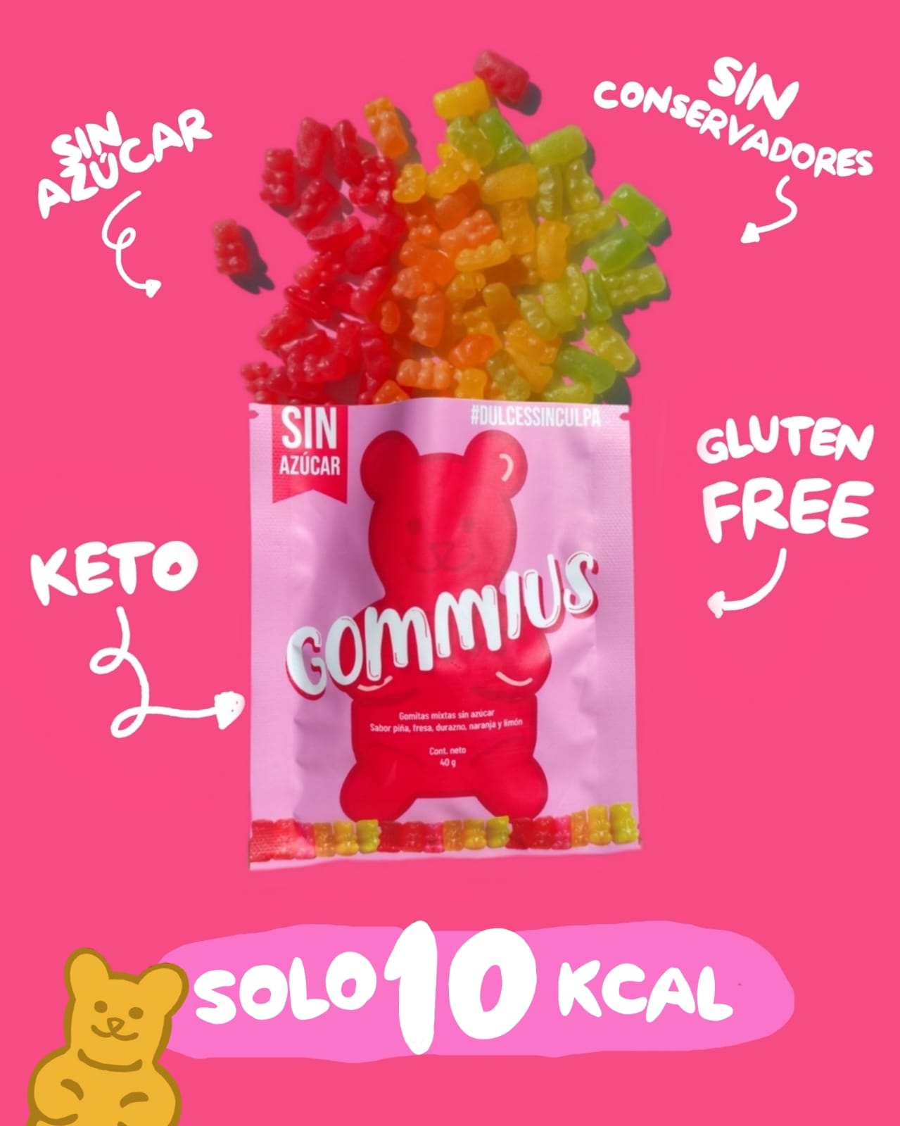 Gommius- Gomitas sin azúcar