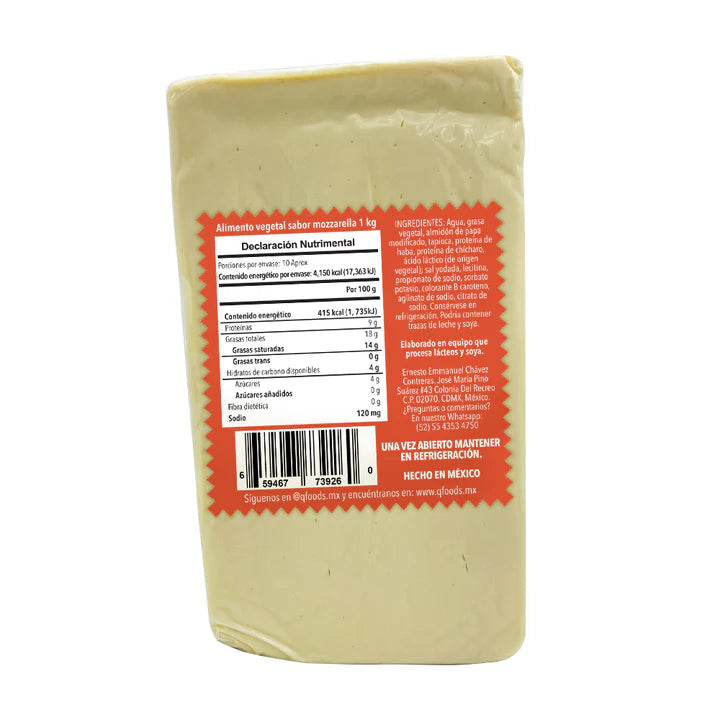 Q-Foods Queso mozarella vegano