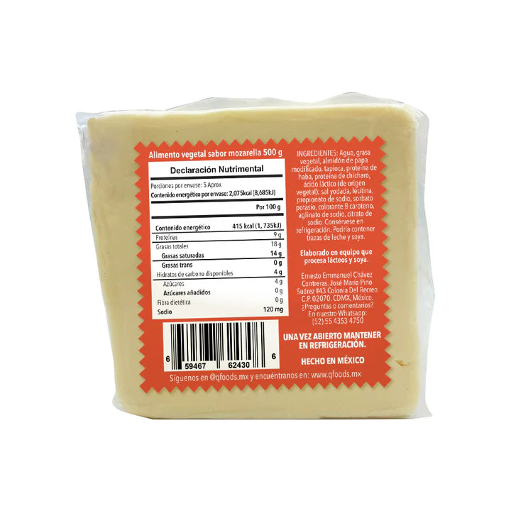 Q-Foods Queso mozarella vegano