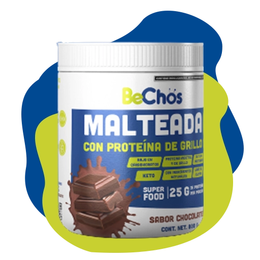 BeChos- Malteada con proteína de grillos.