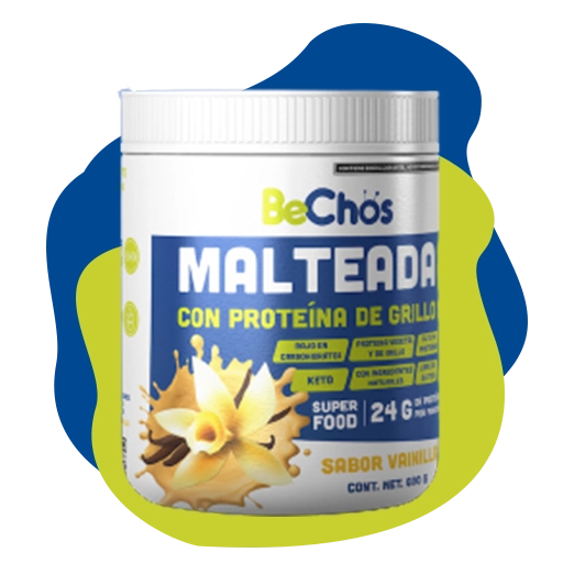 BeChos- Malteada con proteína de grillos.
