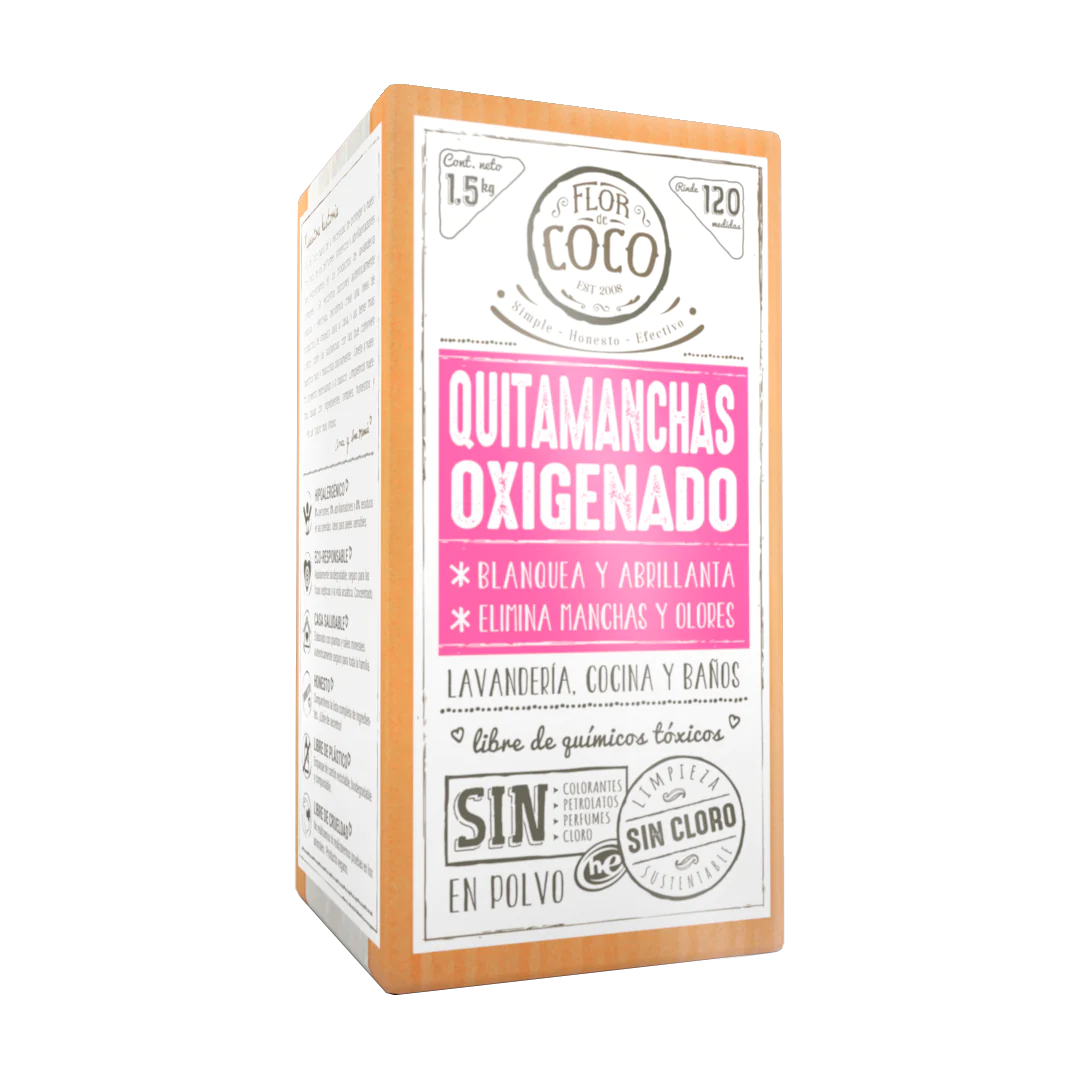 Flor de coco- Quitamanchas biodegradable