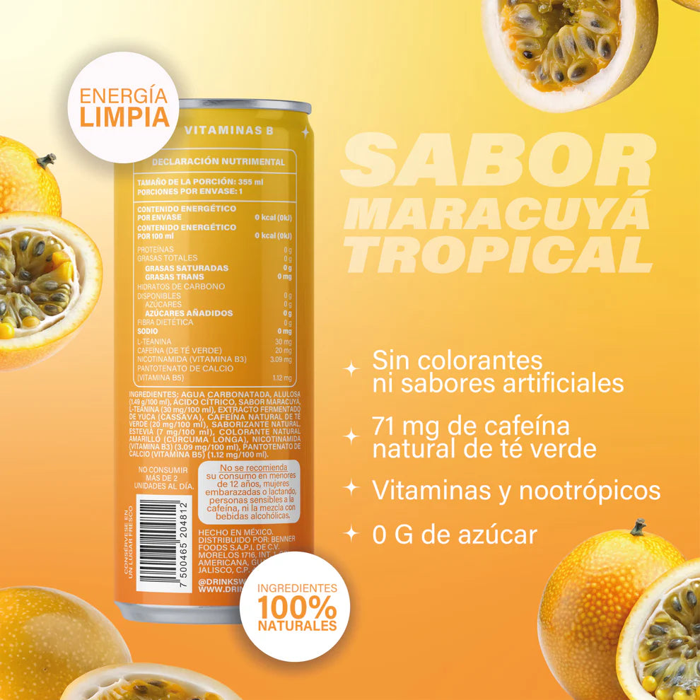 SWAPP ENERGY- Bebida energética nautural