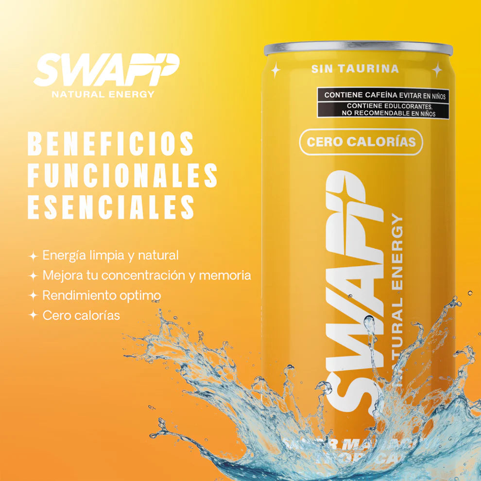 SWAPP ENERGY- Bebida energética nautural