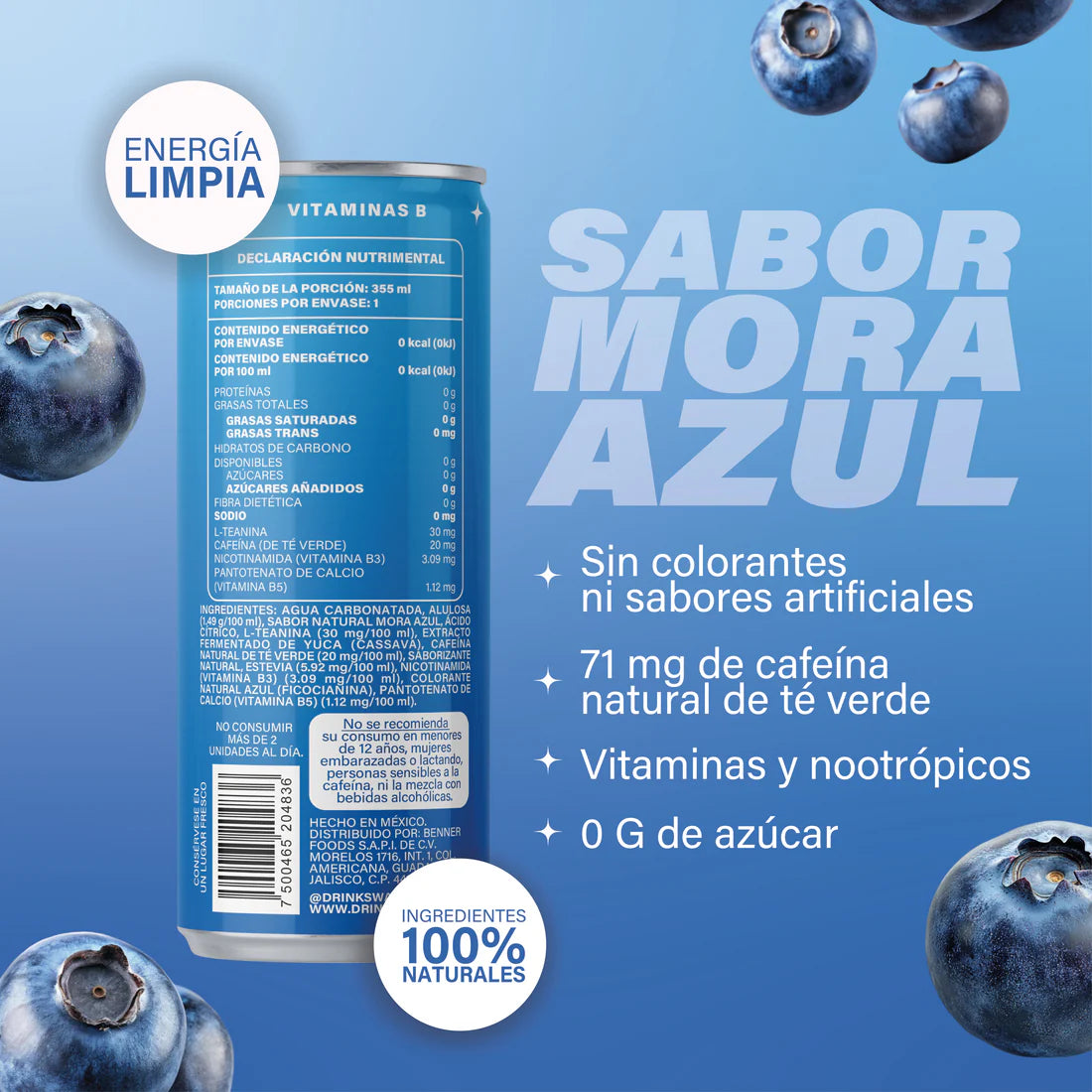 SWAPP ENERGY- Bebida energética nautural