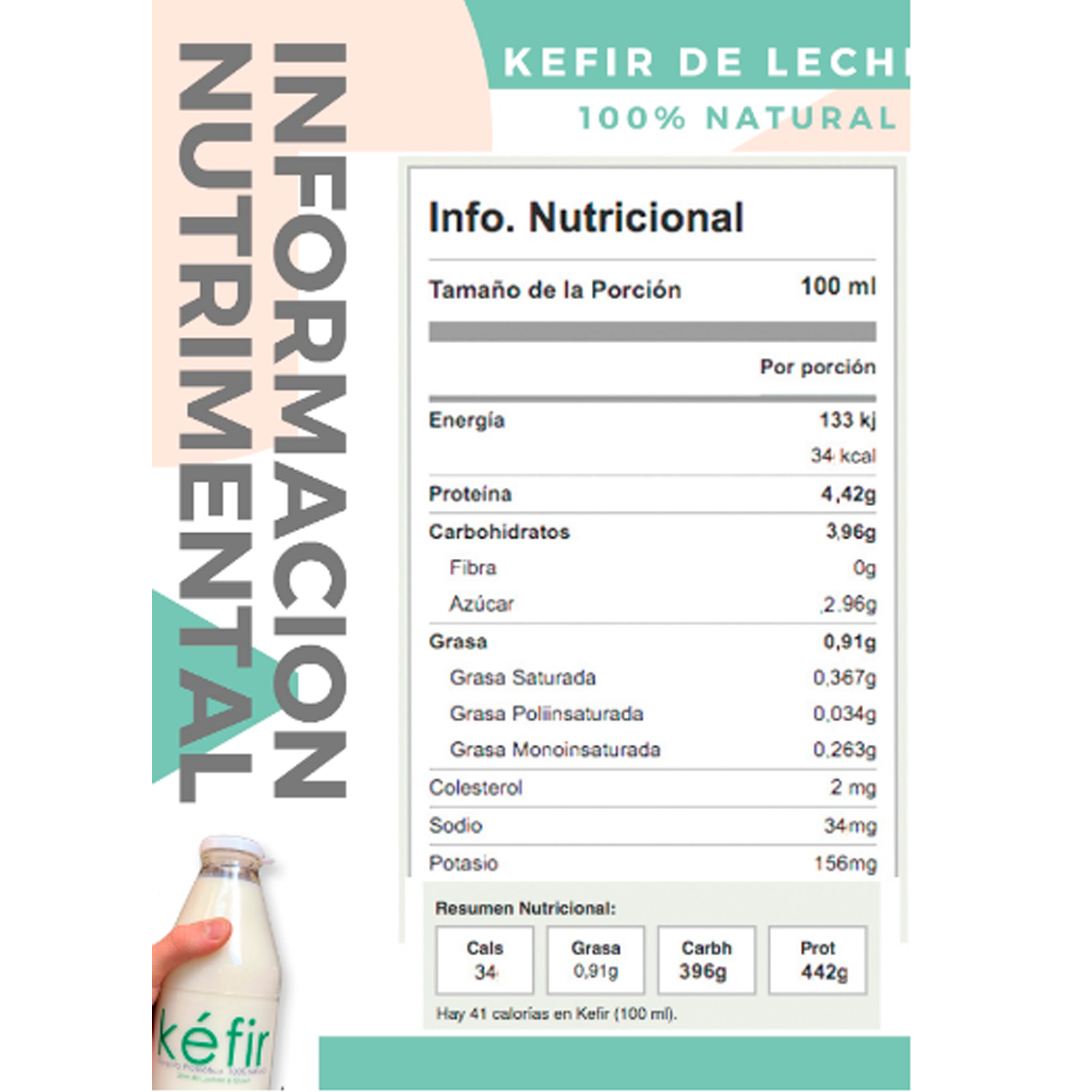 KEFIRGDL- Kefir de leche natural – Cuatro Biomarket