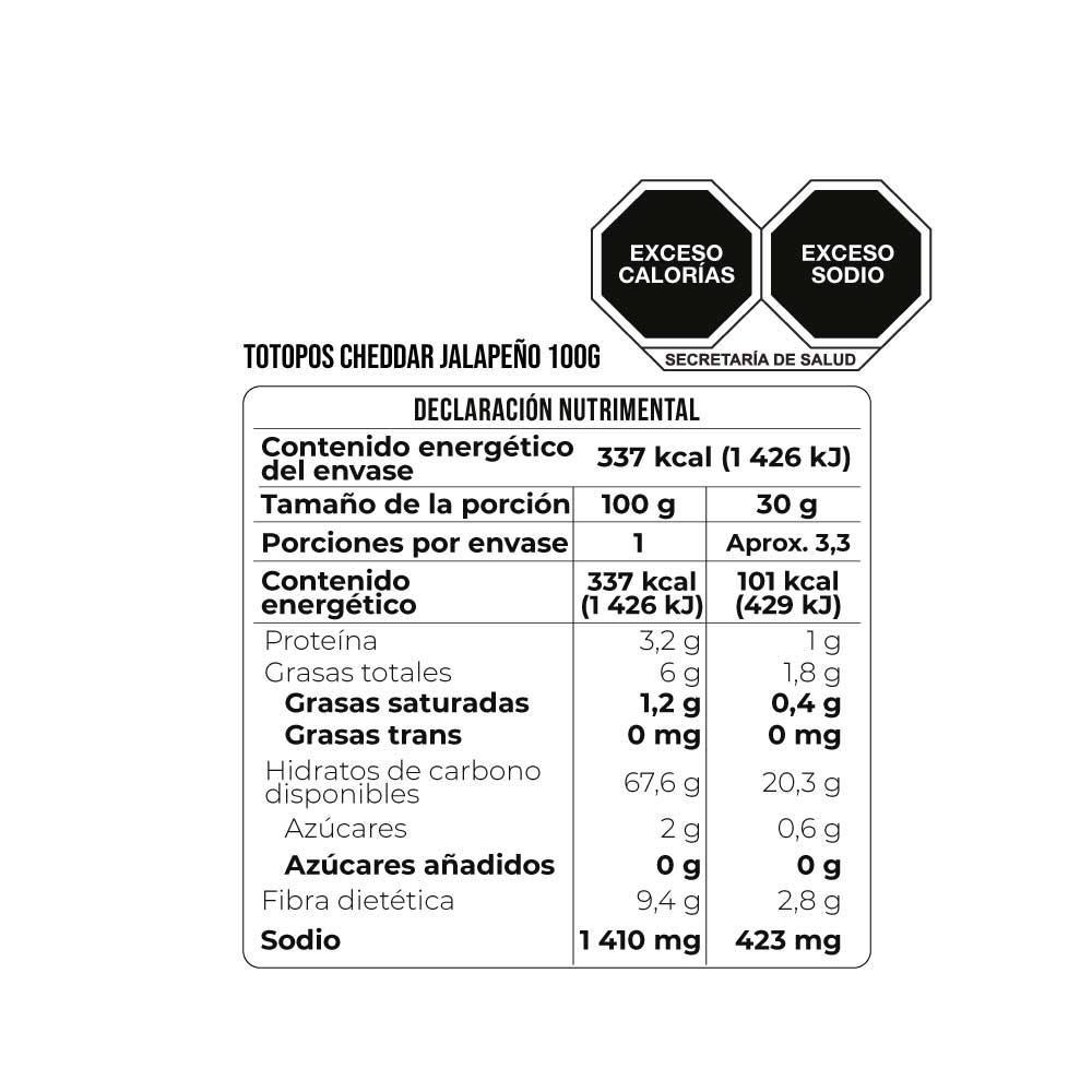 Healthy brand- Totopos de tapioca Cheddar