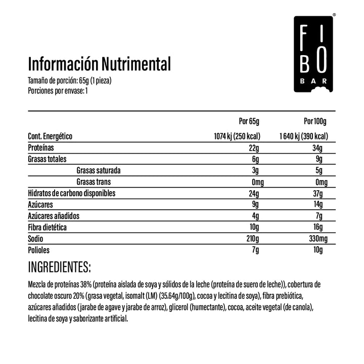 Fibo bar- Barra de proteína sabor brownie