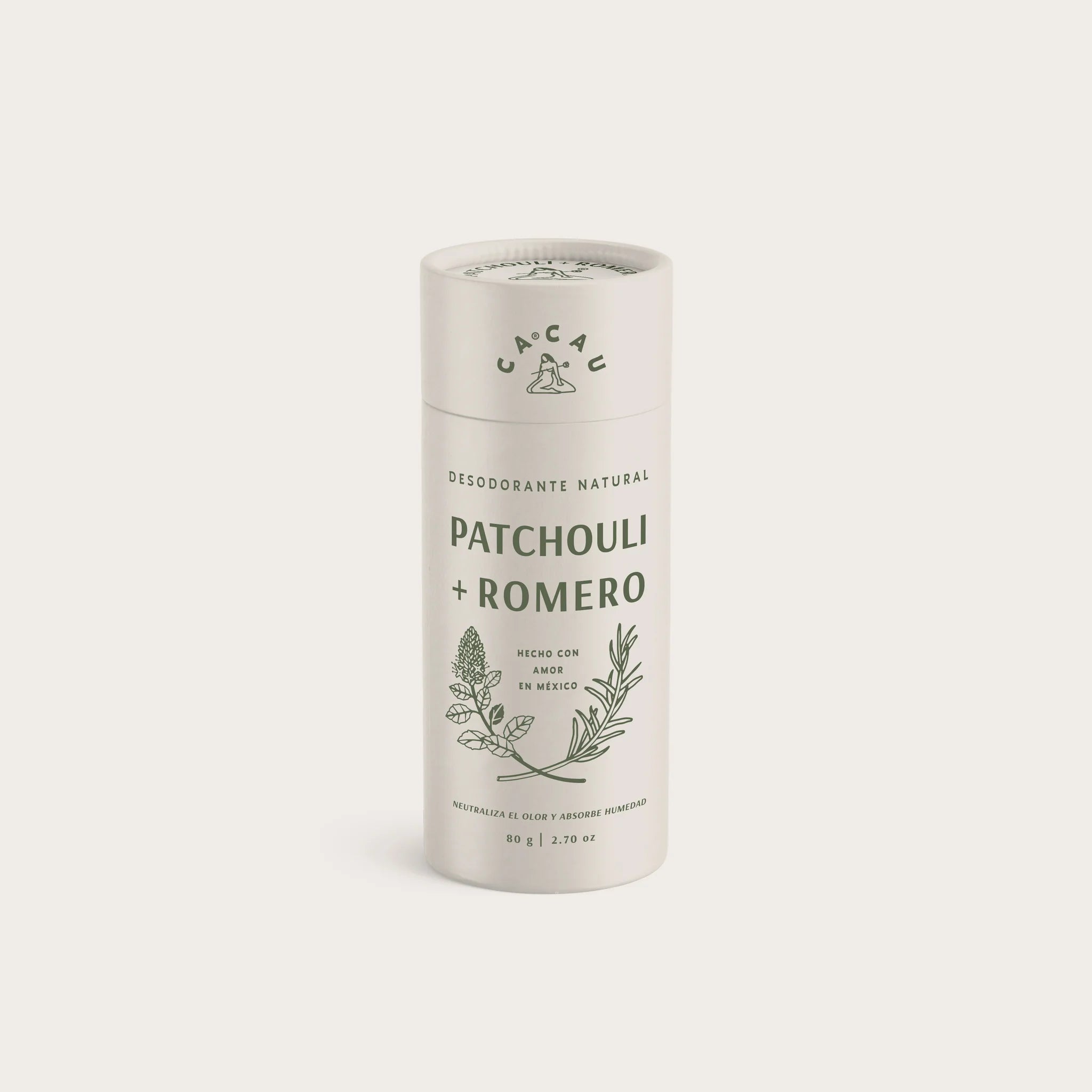 CACAU- Desodorante natural vegano patchouli+romero