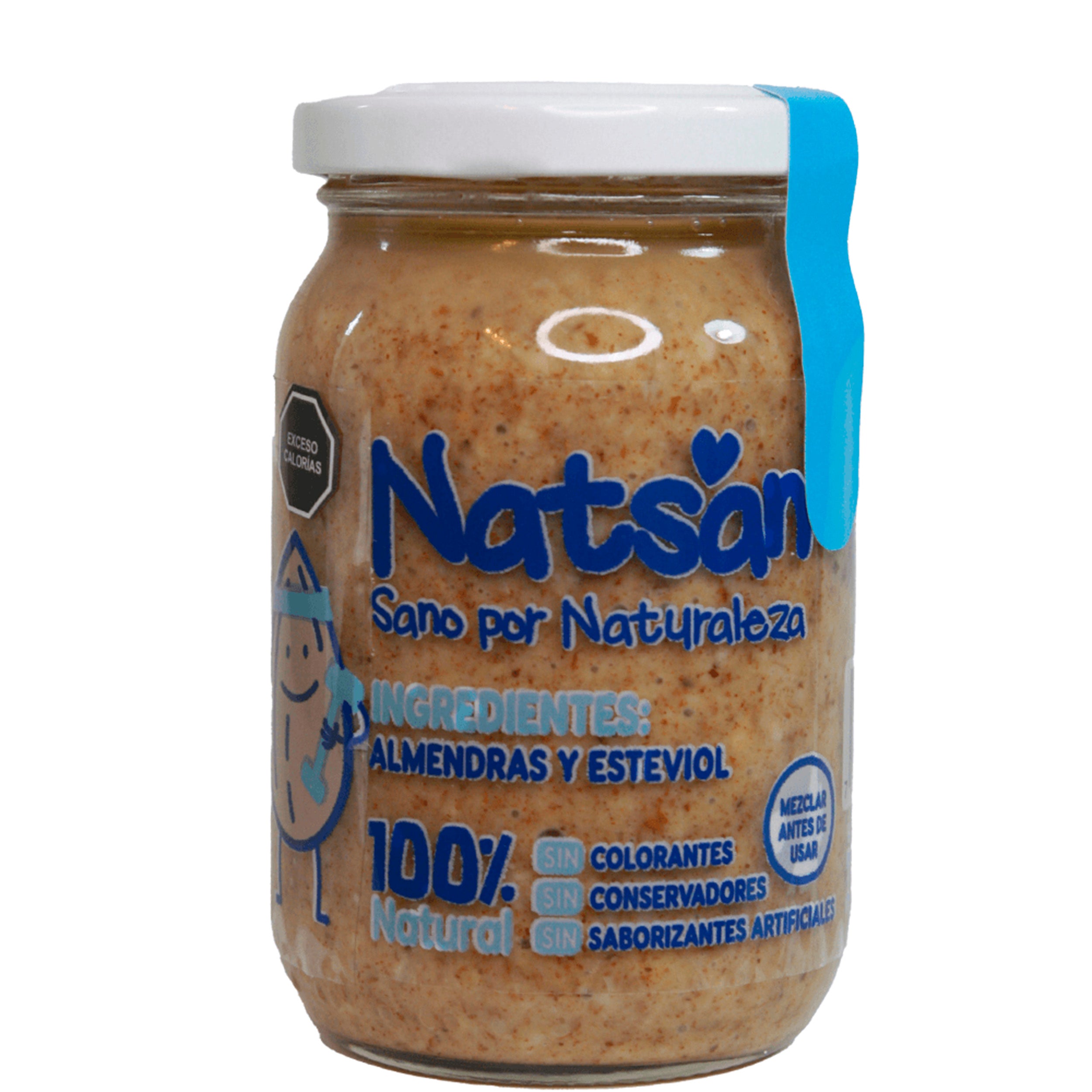 Natsan- Crema de almendra crunchy con estevia