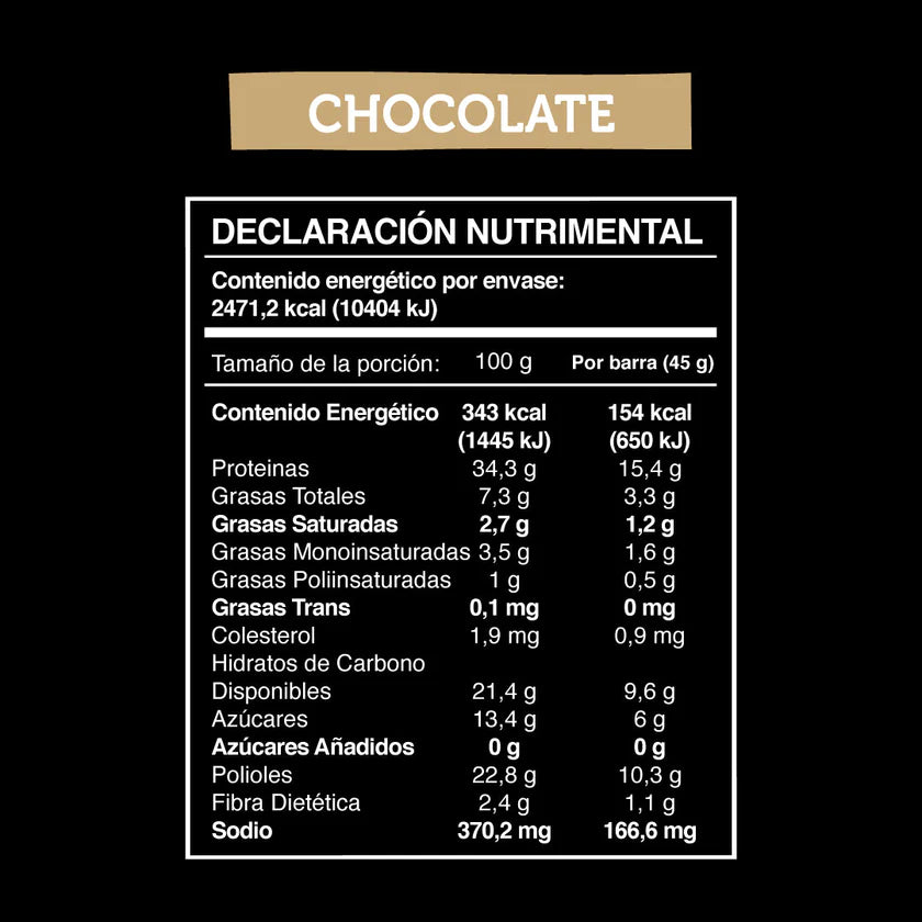 The Wild Foods- Barra de proteína vegana Chocolate