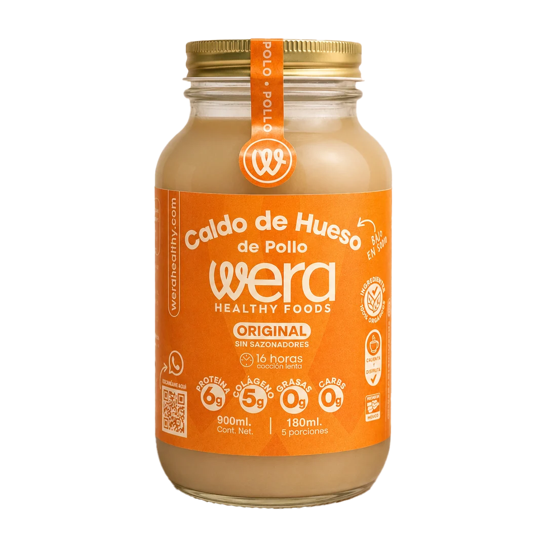 Wera healthy- Caldo de huesos de pollo.
