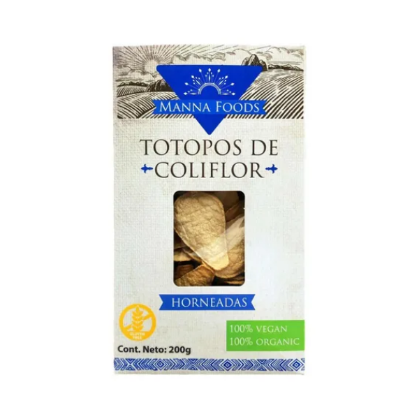Manna foods-Totopos de coliflor 200gr