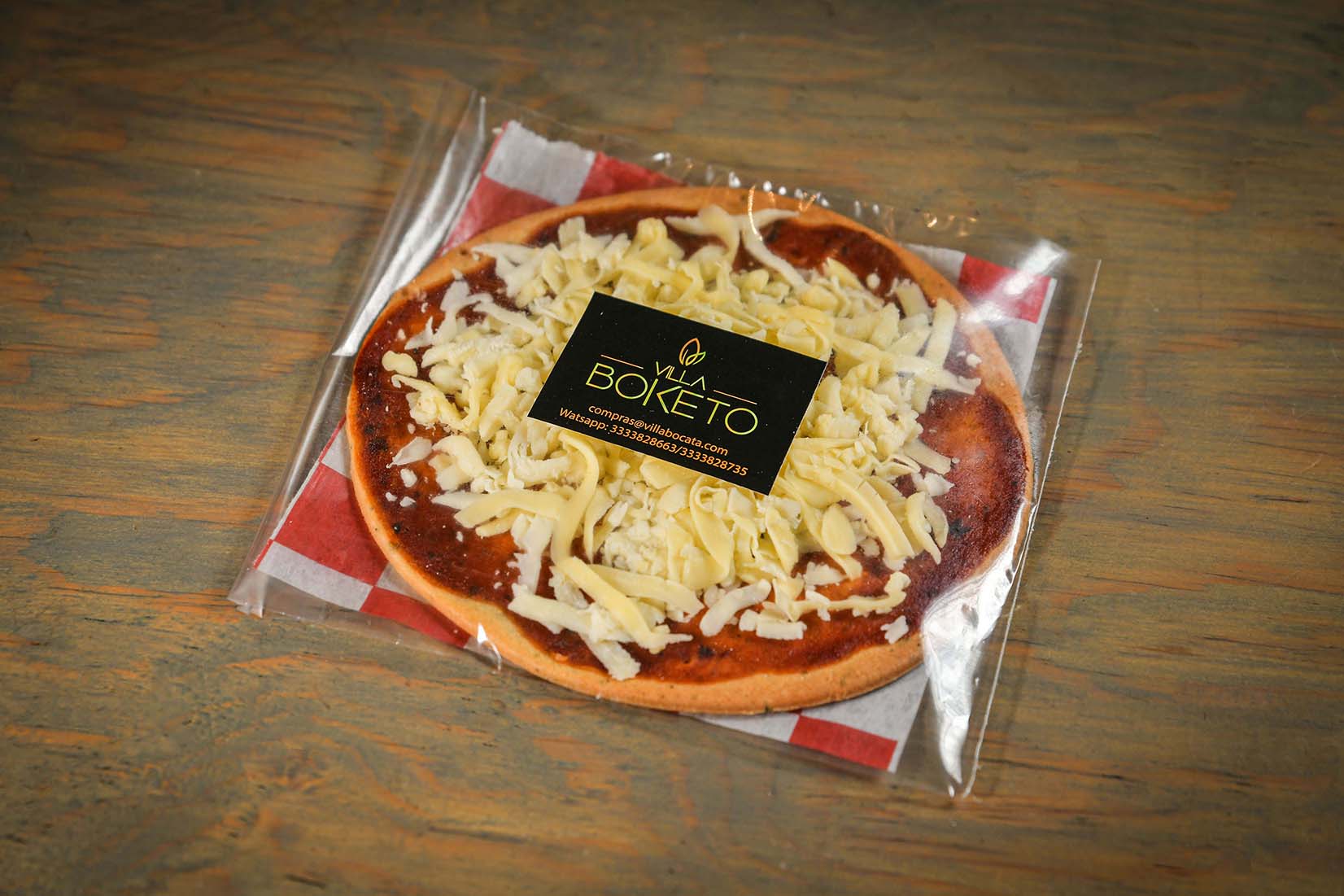 Base de pizza preparada keto- Villa Boketo