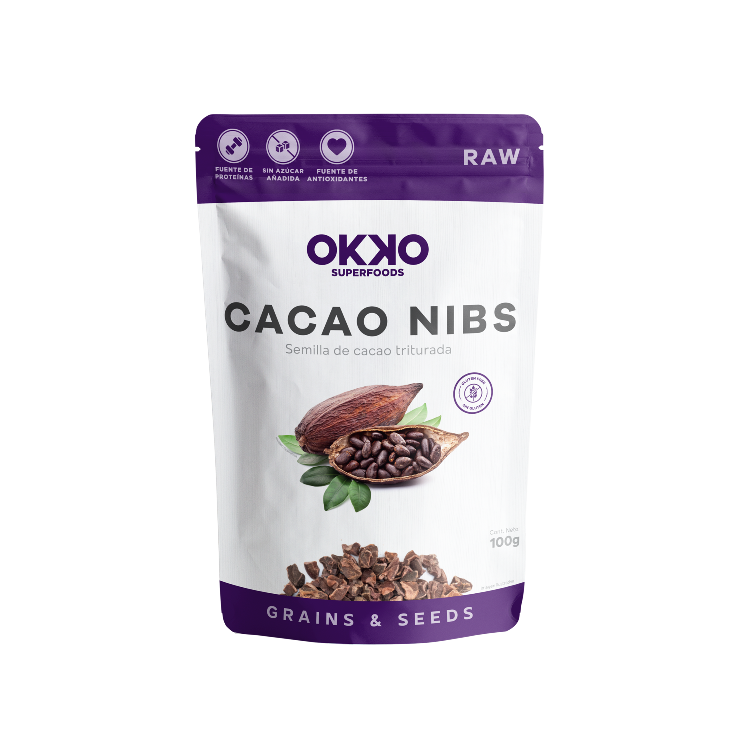 OKKO - Cacao nibs 100 G