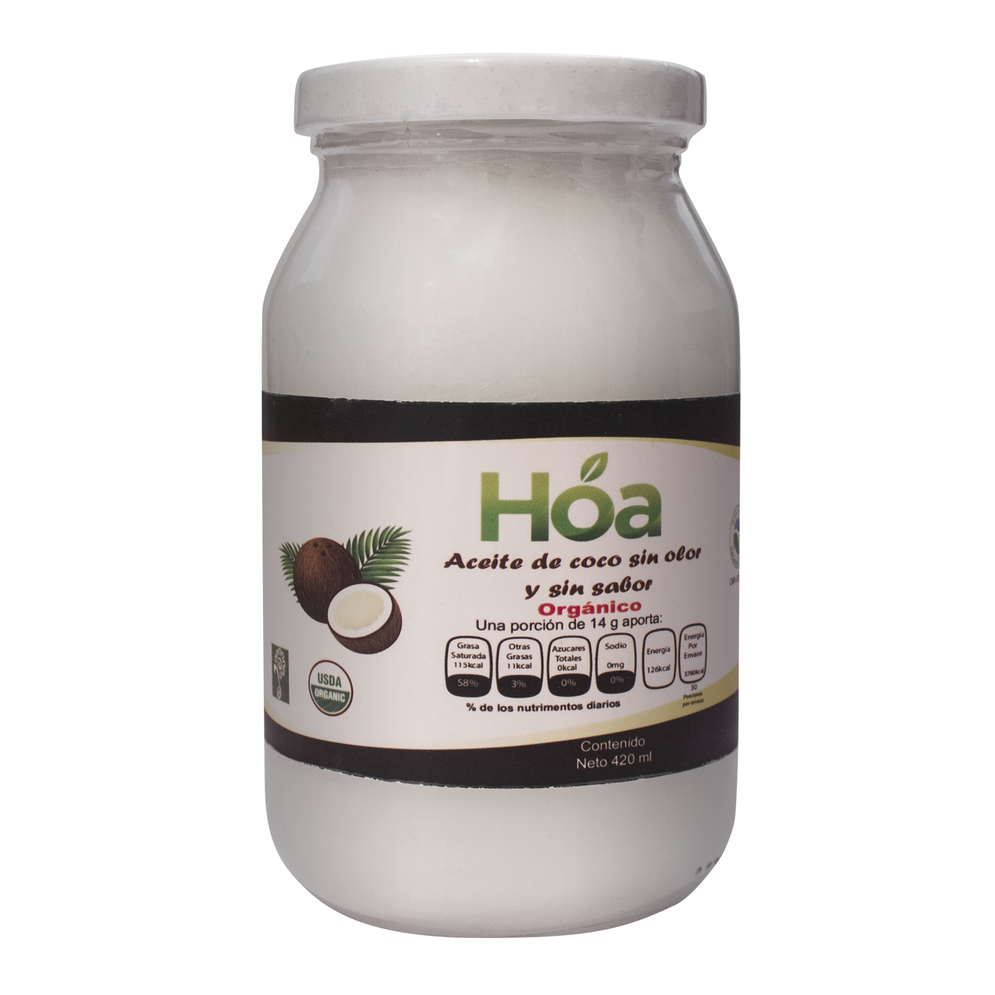 Hoa - Aceite de Coco Extravirgen Orgánico