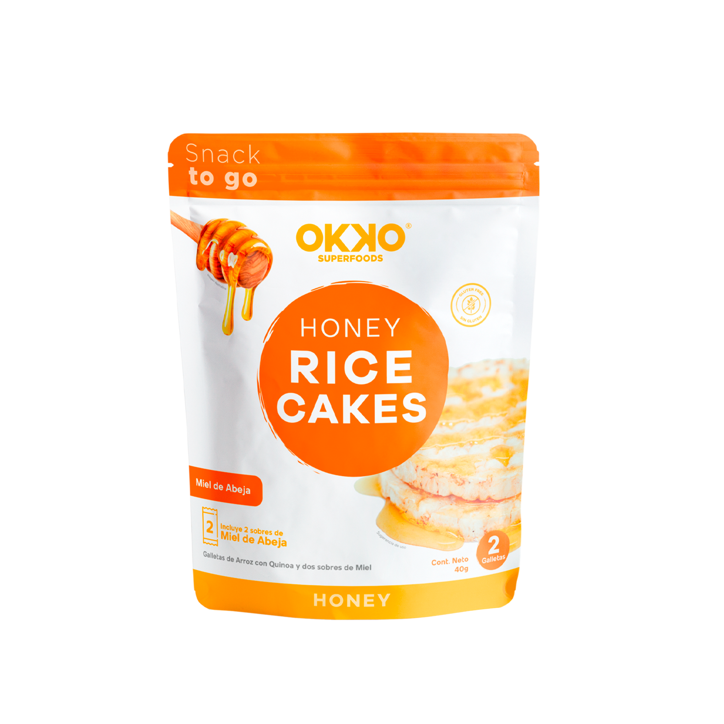 OKKO -Galletas de arroz y miel 32 G