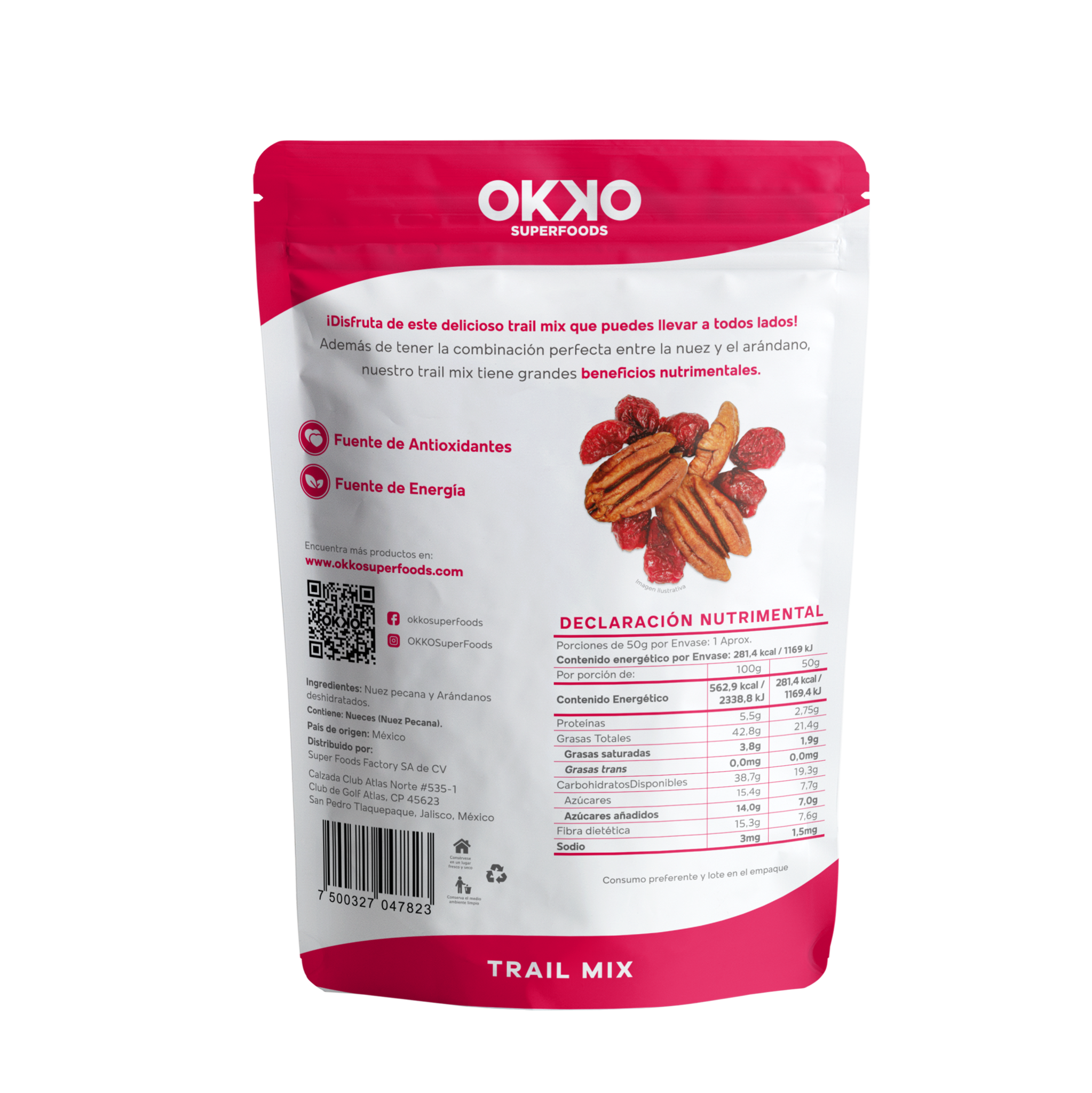 OKKO - Mix Nuez y Arándanos 32 G