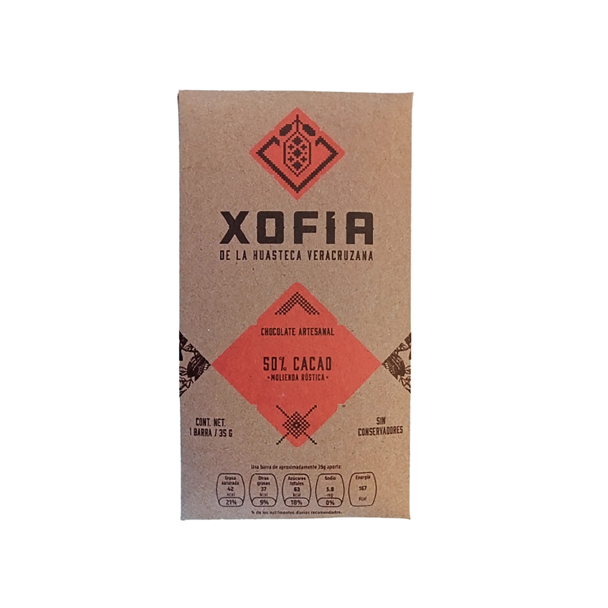 Xofia -Chocolate 50% cacao 35 G