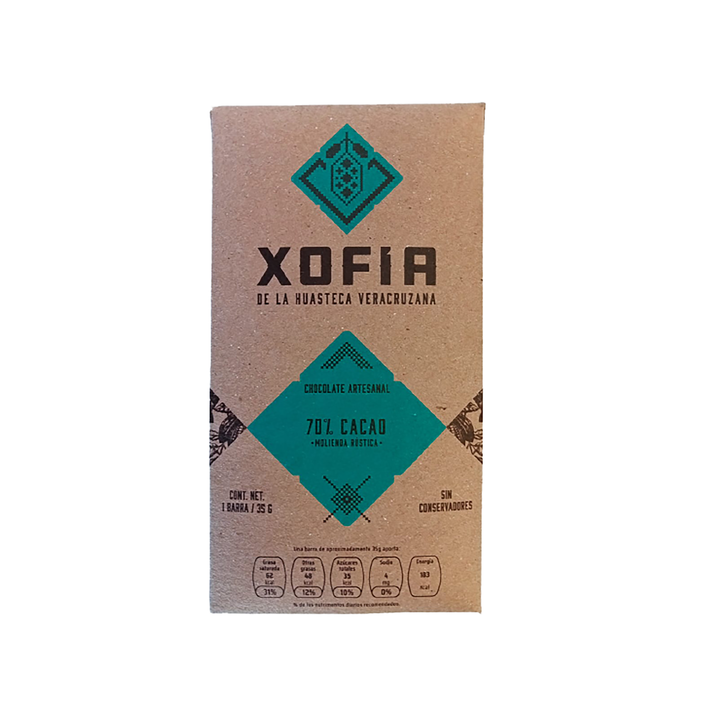 Xofia -Cocolate 70% cacao 35 G