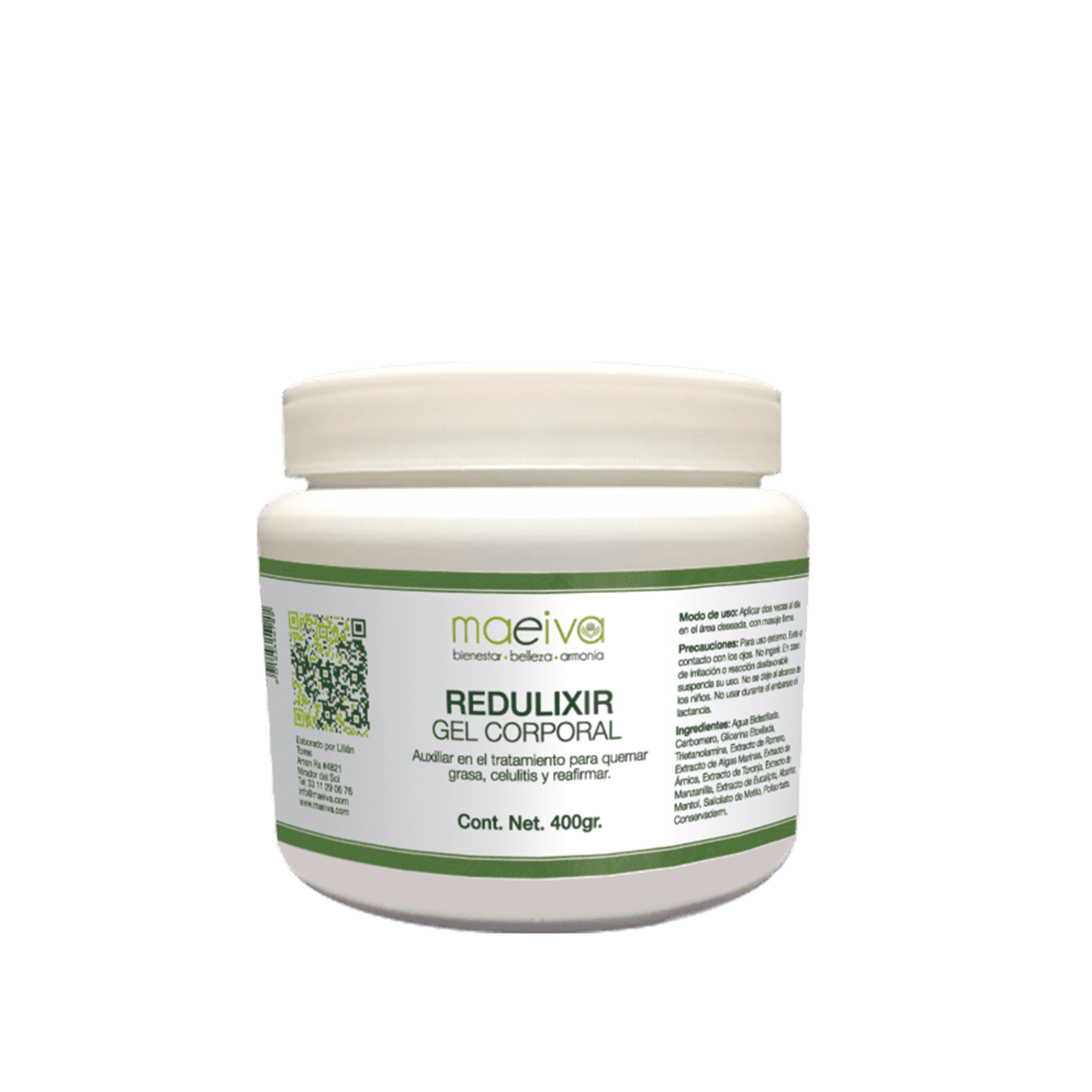 Maeiva - Redulixir gel corporal reductivo 400 G