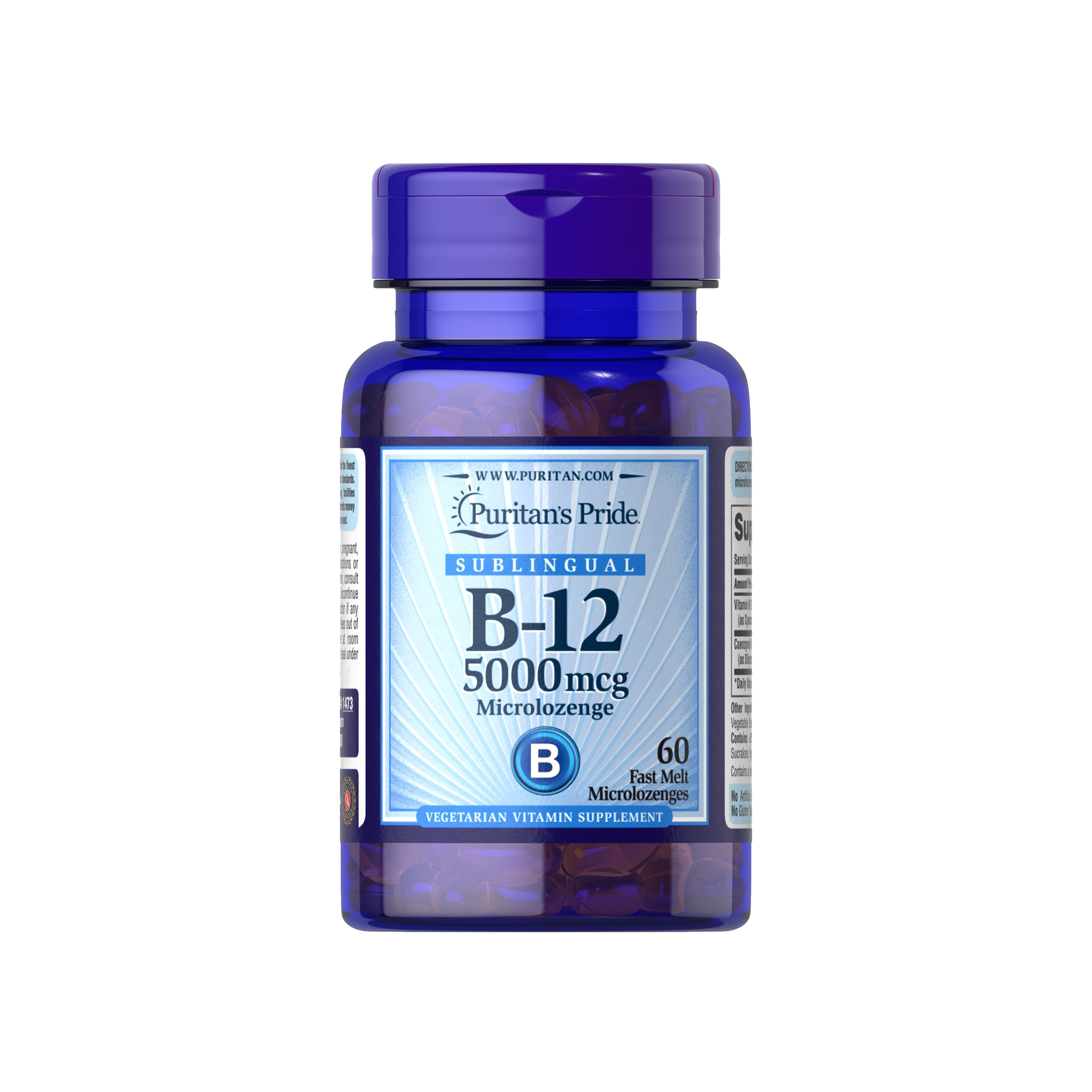 Puritan's Pride - Vitamina B12 5000 MCG 30 T