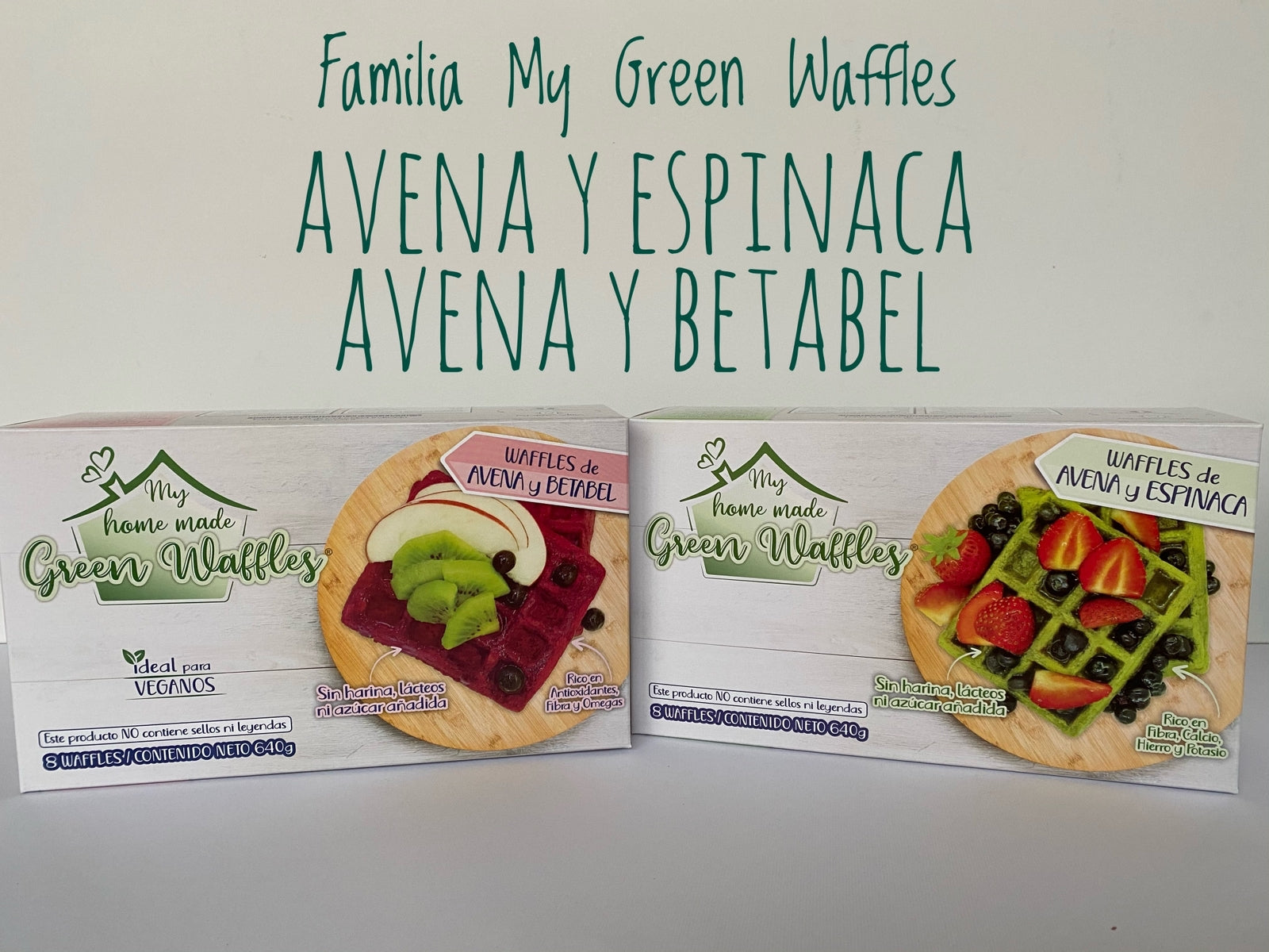 My Green Waffles- Avena y espinacas