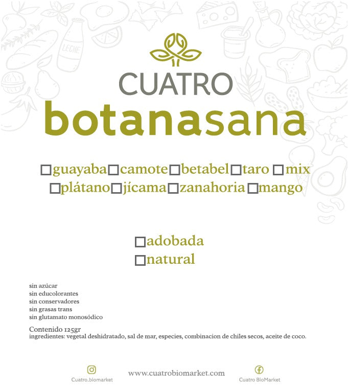 Cuatro Botanasana - Chips 120 G