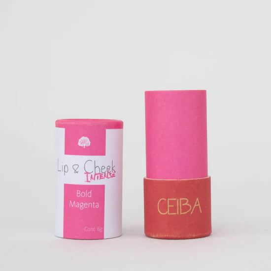 Ceiba- Bálsamo lip & chick intense: Bold Magenta