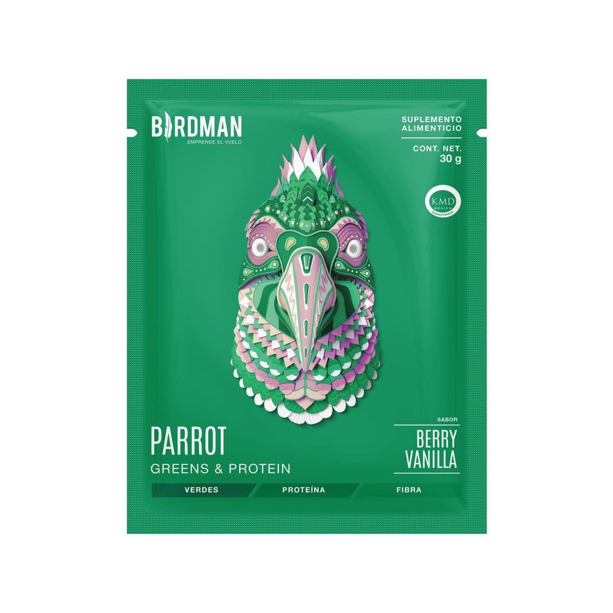 Birdman -Proteína parrot berry vainilla sobres 30 G